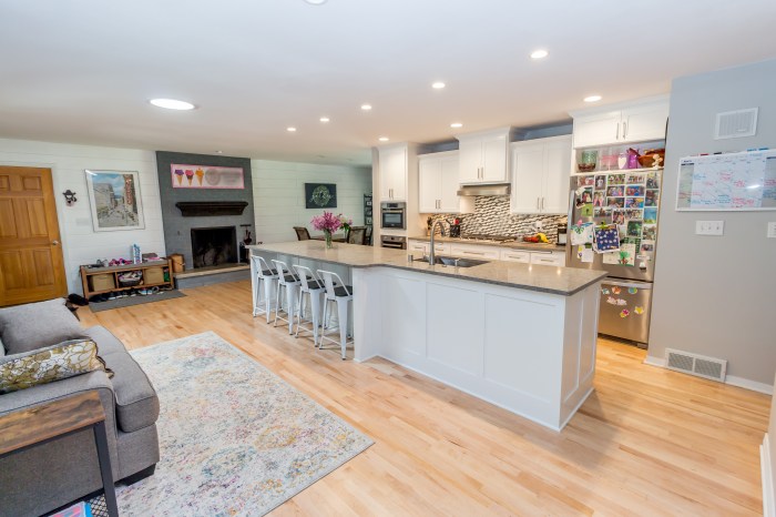 Open concept kitchens living hgtv kitchen room dining cooper jodie spaces flow rooms photographers max lighting